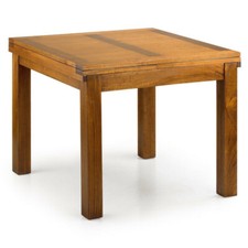 TAVOLO ETNICO VINTAGE QUADRATO ALLUNGABILE INDUSTRIAL cm 95 X 95 H78 Mobili 