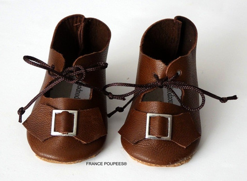 Chaussures cuir jumeau 5cm - cuir, 6.5cm