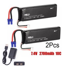 2x Hubsan RC Drone Lipo