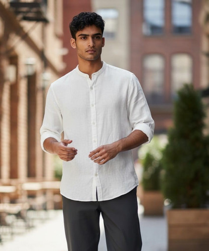 Camicia uomo puro lino - in,