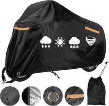 Telo Coprimoto Xxl,Coprimoto per Esterni,Tessuto Oxford 210D,Protezione Uv,Con S
