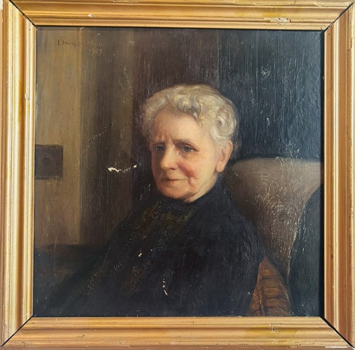 Antico ritratto olio - , 1923