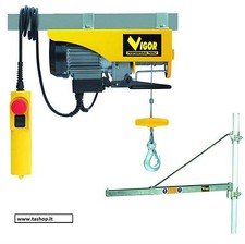 PARANCO ELETTRICO 125/250 KG ARGANO VERRICELLO MONTACARICHI bandiera no compresa