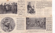 Lot de 4 cartes postales