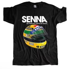T-Shirt Maglietta Tribute SENNA Ayrton Legend Driver F1 Champion Memory Brasil 