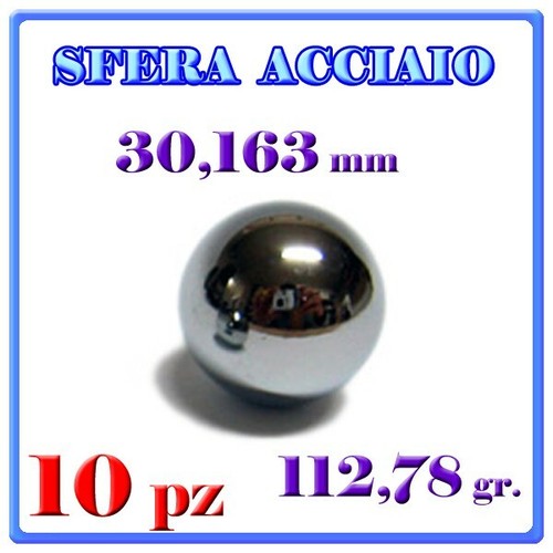 Sfere acciaio pieno - 10,