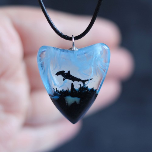 Collana squalo uomo ciondolo - uomo,