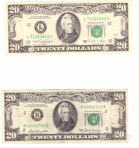 Banconote da 20 dollari - 20,