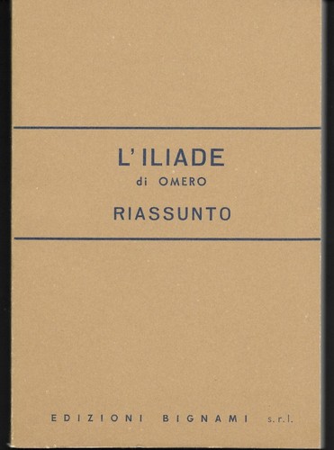 Iliade omero riassunto - iliade, di