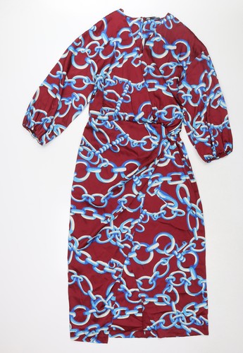 Zara donna rosso geometrico