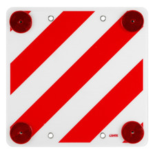 Cartello pannello carico sporgente polietilene 50x50 cm catadiottri omologati