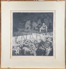 Ugo Attardi PROVA D'AUTORE OPERA UNICA? 45X42CM ESPRESSIONISMO ARTE MODERNA