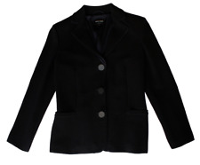 GIORGIO ARMANI Giacca Vintage Donna Taglia 46 Usato Colore Nero Cotone e Seta