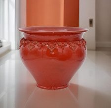 Italian ceramic cachepot - italian,