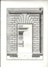 Stampa antica caprarola porta - stampa,