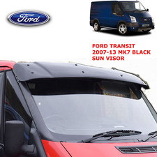 PER FORD TRANSIT MK7 07-13 NERO SOLIDO PARASOLE PARASOLE DEFLETTORE VENTO 