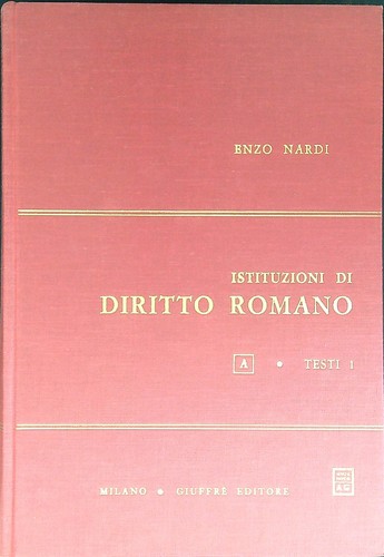 Istituzioni diritto romano - di,