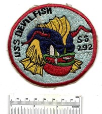 WW2 Submarine USS DEVILFISH SS-292 WWII Sub Boat US Navy toppa spalla USN