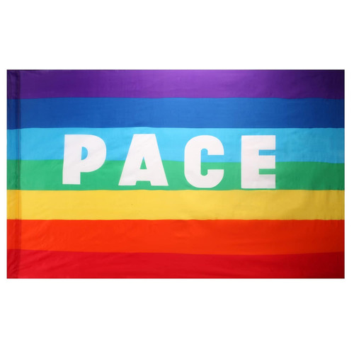 Bandiera pace arcobaleno - bandiera,