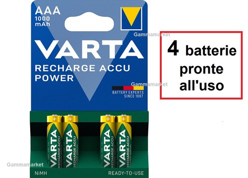 Batterie ricaricabili aaa - 4,