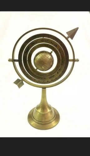 Sfera armillare ottone con - armillare,