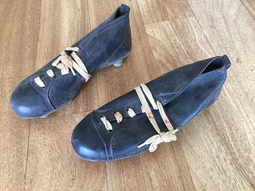 Scarpe calcio cuoio con - scarpe, in