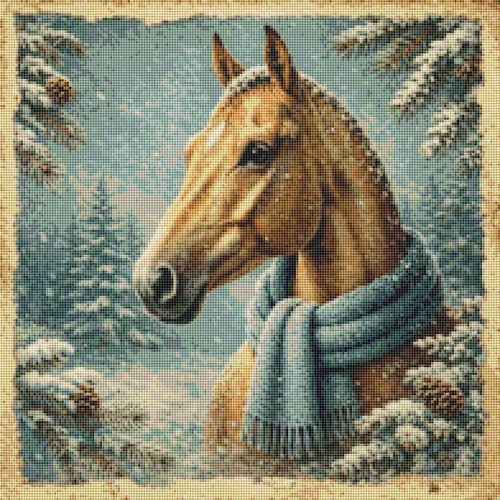 Cavallo akhal teke inverno - cavallo, in