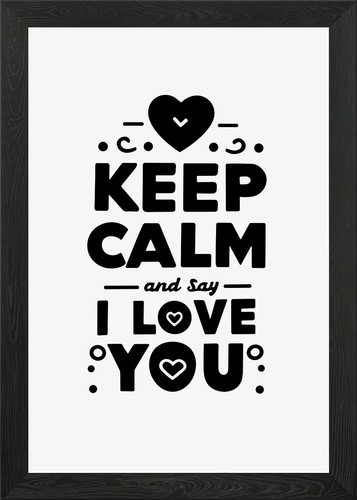 Keep calm and love poster - keep,