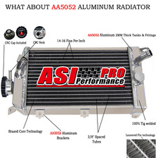 2 Rangées Aluminium Radiateur