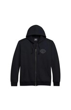 HARLEY DAVIDSON - Felpa Uomo Con Cappuccio e Zip - Black 96251-21VM ( Taglia L)