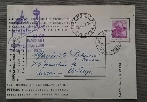 Cartolina con annullo - cartolina,