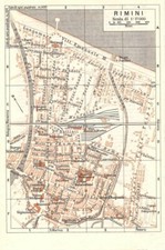 Carta geografica antica RIMINI