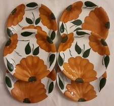 Piatti Ceramica Dipinta A Mano Industria Ceramica San Giovanni Valdarno Vintage