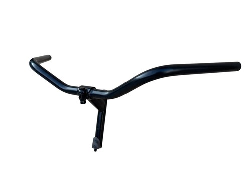 Manubrio bici acciaio nero - manubrio,