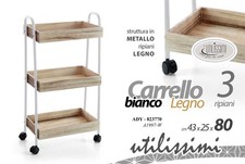 Scaffale mobiletto con ruote - scaffale,