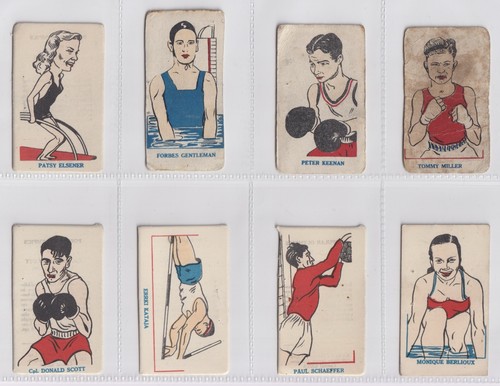 Trade cards popular olympics - -,