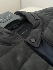 Giubbotto nero scamosciato