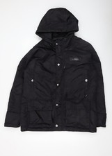 Cappotto parka nero uomo