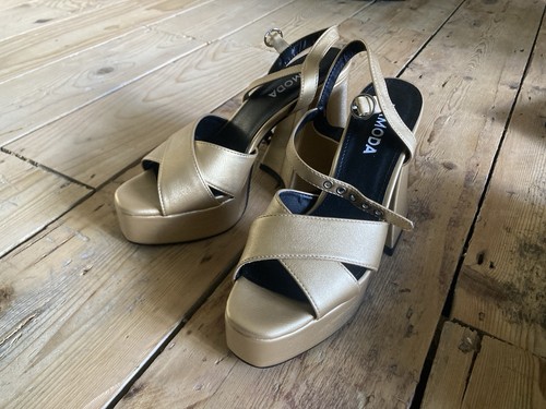 Scarpe plateau tacco grosso