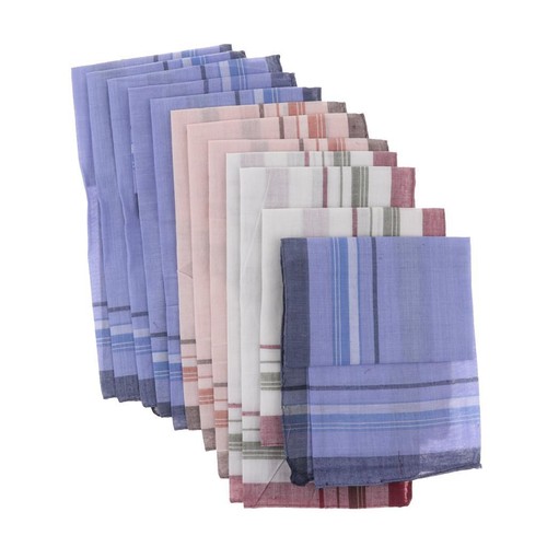 12x fazzoletti misti maschili