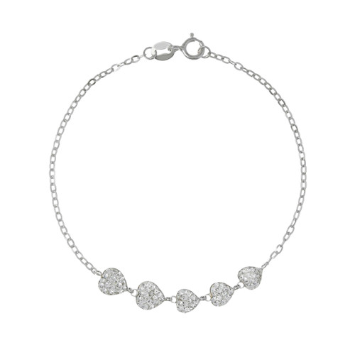Bracciale con cuori - bracciale, resina