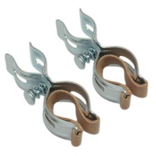 Clip porta pompe cromate per telaio bicicletta stile vintage