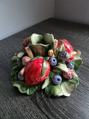 Portacandele frutta ceramica