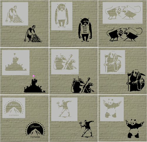 Stencil banksy 190 micron - banksy,