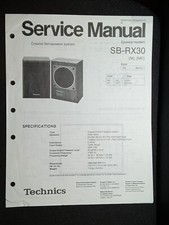 Technics SB-RX30 MC Manuale di