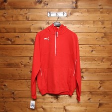 Felpa Puma Tg. L Usato (Cod.EBAY1670) Unisex Rosso Cotone Poliestere
