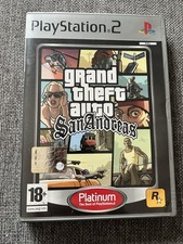 GTA San Andreas PS2 - Grand Theft Auto - Platinum - Sony Playstation 2 - PAL