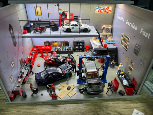 Diorama auto garage - auto,