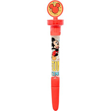 PENNA 3 IN 1 TOPOLINO DISNEY PENNA A SFERA TIMBRO BOLLE DI SAPONE GIOCO BAMBINI