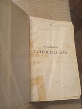 Vocabolario latino italiano - latino,